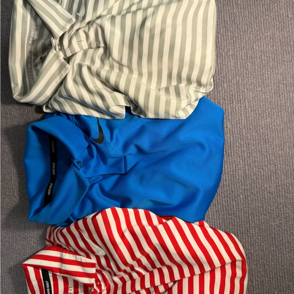 Kids Nike Drifit Golf polos